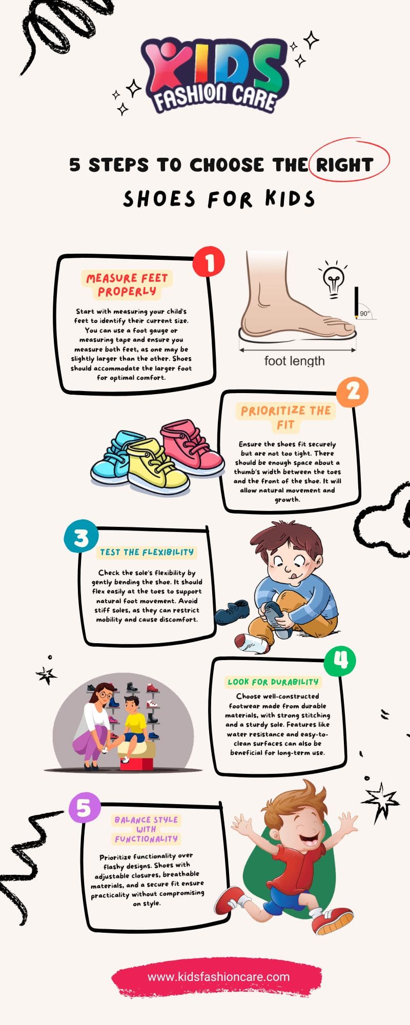 5 Steps to Choose the Right Shoes for Kids