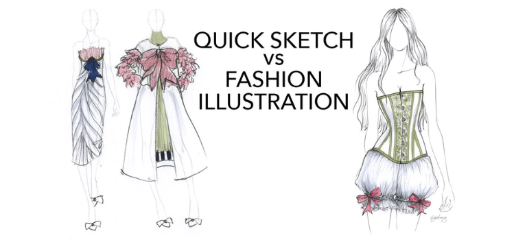 Fashion Sketches vs Fashion Illustrations