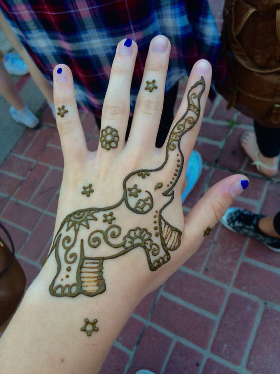 simple mehndi designs for kids 12 1