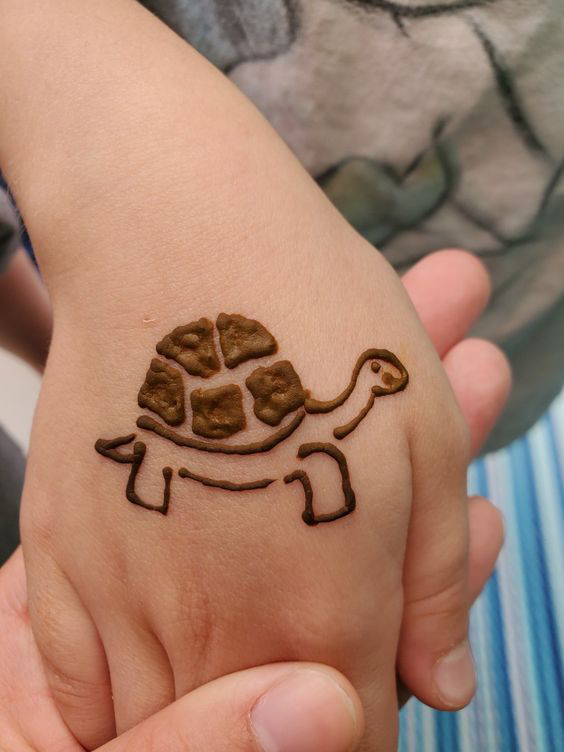 simple mehndi designs for kids