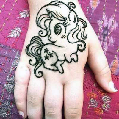 simple mehndi designs for kids