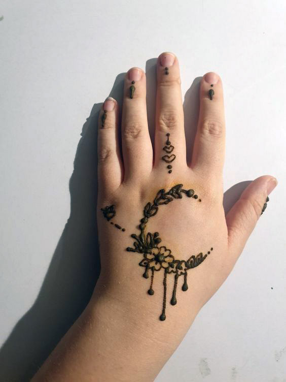 simple mehndi designs for kids 8