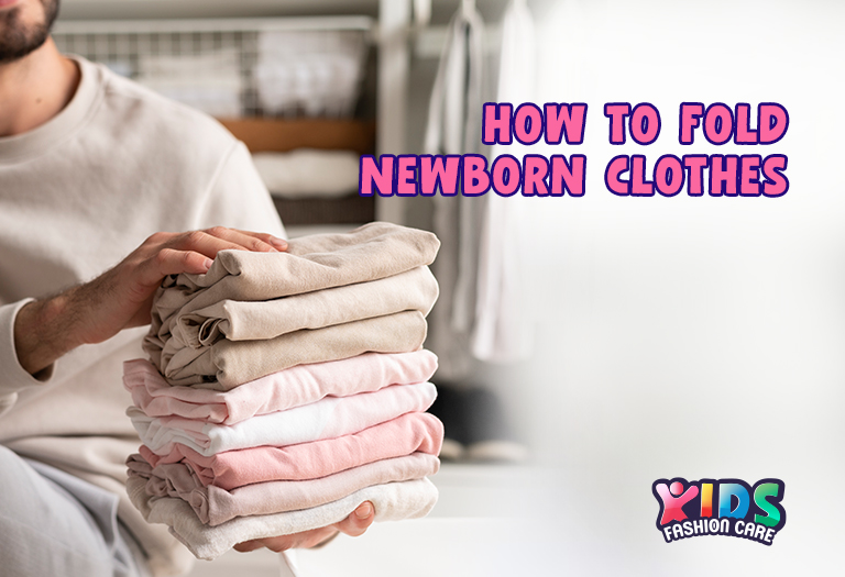 how to fold newborn clothes