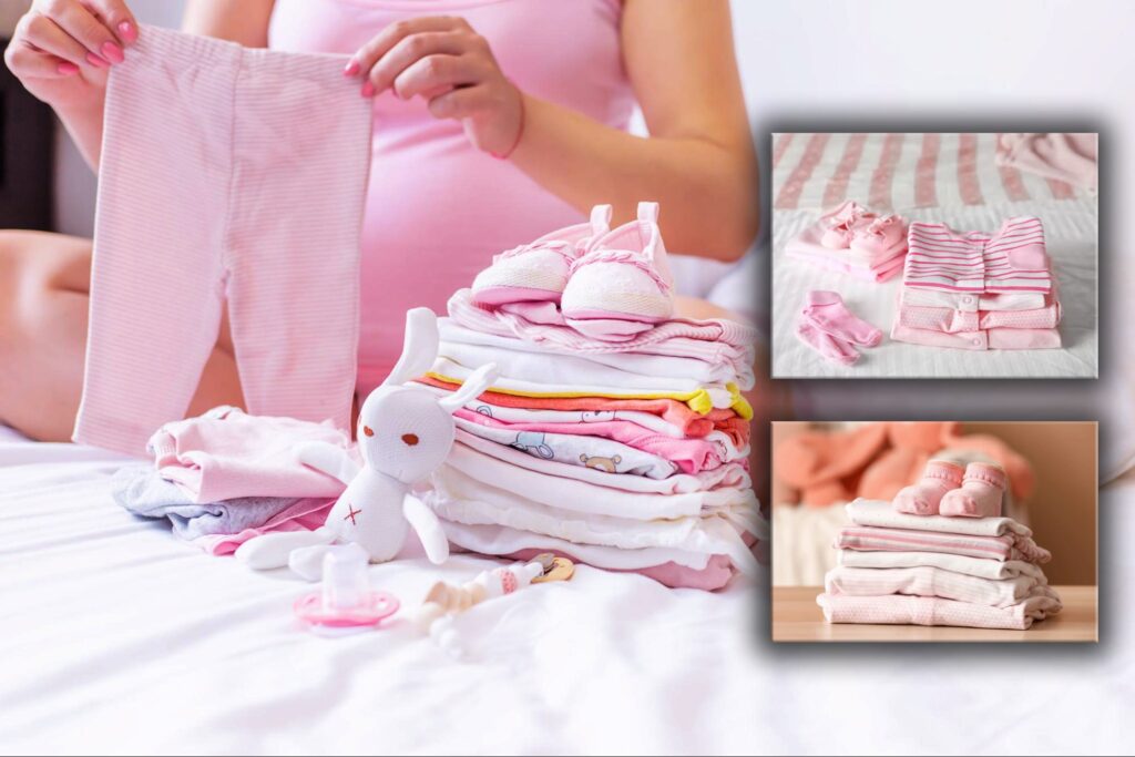 how to fold newborn clothes