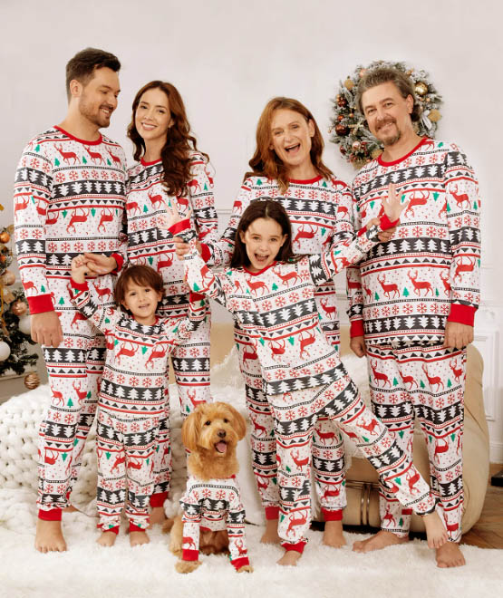 matching christmas pajamas for family